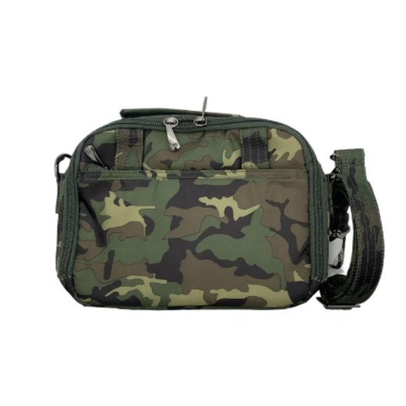 Brand New Lug Camo Green Roundabout XL Crossbody Handbag - Picture 2 of 5